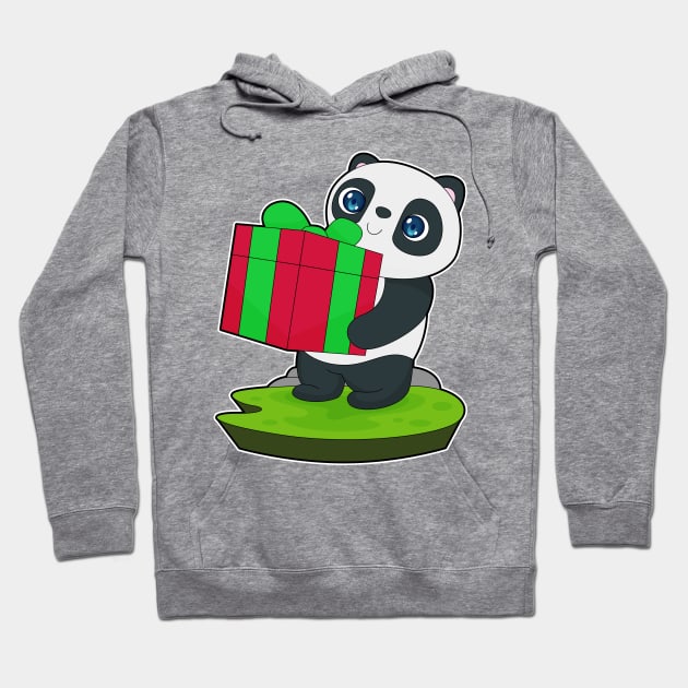 Panda Christmas Package Hoodie by Markus Schnabel